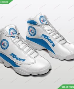 Philadelphia 76ers Football Air Jordan 13 Custom Sneakers