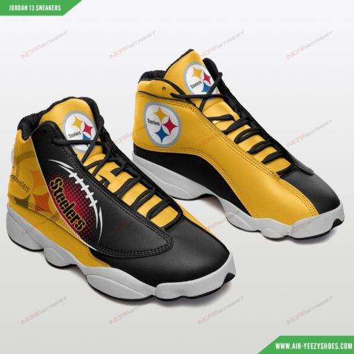 Pittsburgh Steelers Air Jordan 13 Custom Sneakers 9