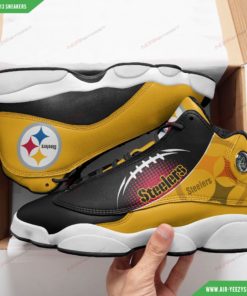 Pittsburgh Steelers Air Jordan 13 Custom Sneakers 9
