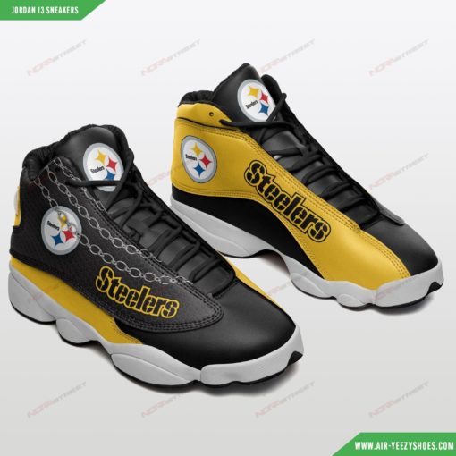 Pittsburgh Steelers Air Jordan 13 Sneakers 67