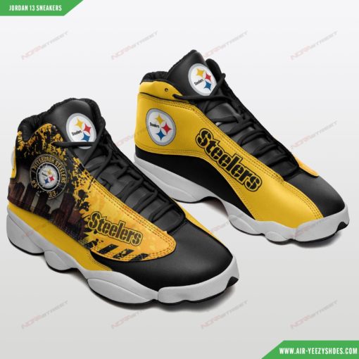 Pittsburgh Steelers Air Jordan 13 Sneakers 73