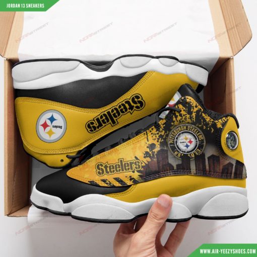 Pittsburgh Steelers Air Jordan 13 Sneakers 73