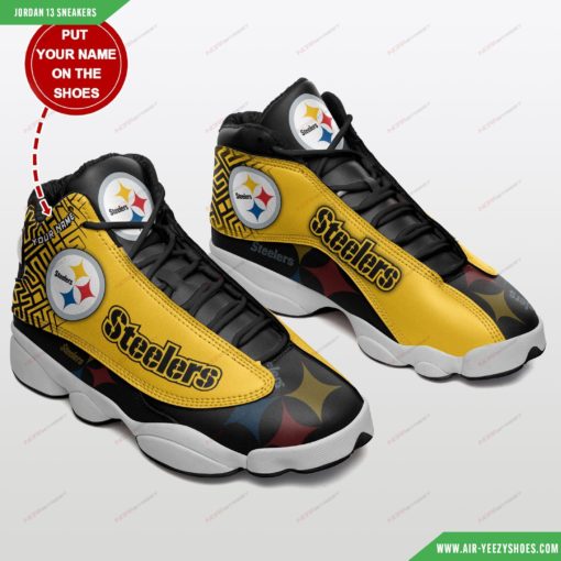 Pittsburgh Steelers Personalized Air Jordan 13 Shoes