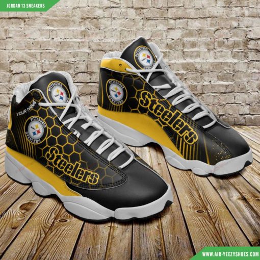 Pittsburgh Steelers Personalized Football Air JD13 Custom Shoes