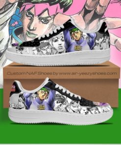 Rohan Kishibe Sneakers Manga Style JoJo Air Force Shoes