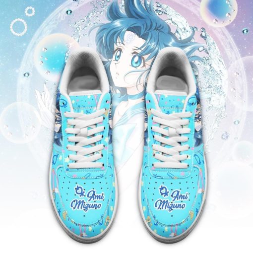 Sailor Mercury Sneakers Sailor Moon Air Force Shoes