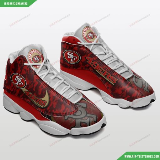 San Francisco 49ers Football Air JD13 Custom Sneakers 5