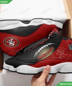 San Francisco 49ers Football Air JD13 Sneakers