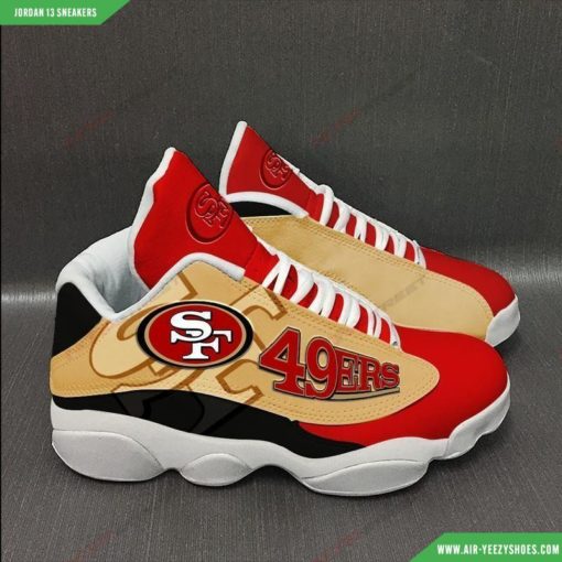 San Francisco 49ers Football Air JD13 Sneakers 8