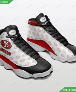 San Francisco 49ers Football Air Jordan 13 Sneakers 6