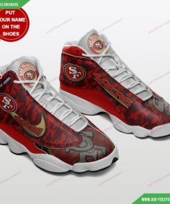 San Francisco 49ers Personalized Air JD13 Sneakers