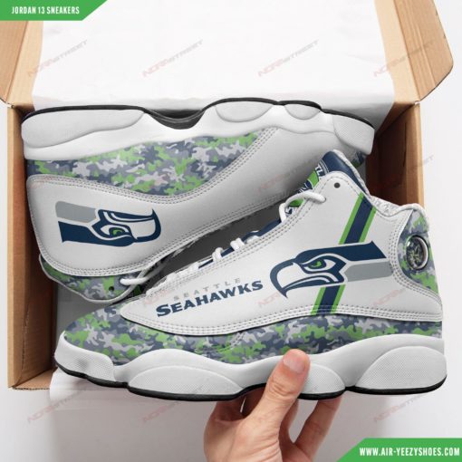 Seattle Seahawks Football Air JD13 Sneakers 6
