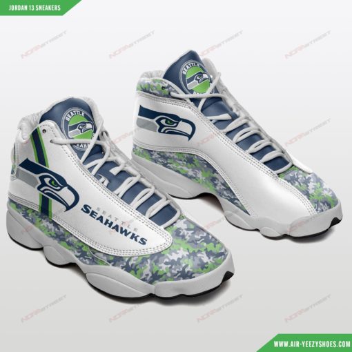 Seattle Seahawks Football Air JD13 Sneakers 6