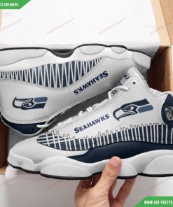 Seattle Seahawks Football Air Jordan 13 Custom Sneakers 9