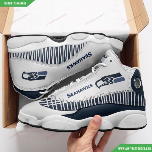 Seattle Seahawks Football Air Jordan 13 Custom Sneakers 9