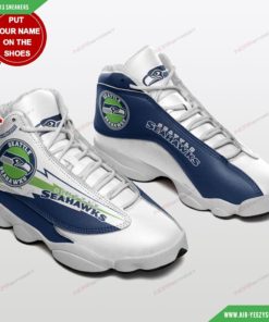 Seattle Seahawks Personalized Air JD13 Custom Sneakers