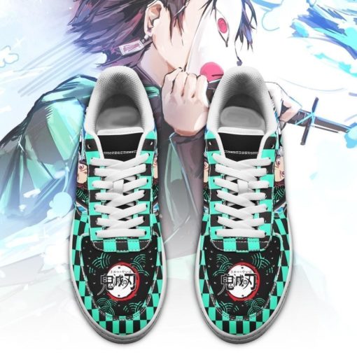 Tanjiro Sneakers Custom Demon Slayer Air Force Shoes