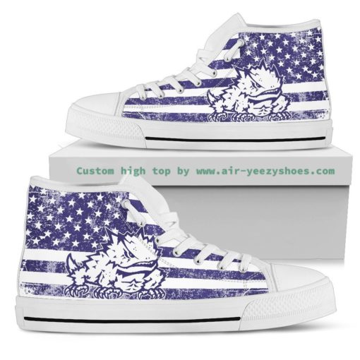 TCU Horned Frogs High Top Shoes