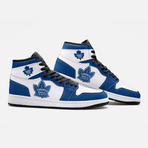 Toronto Maple Leafs Hockey Custom Air Jordan 1 High Sneakers
