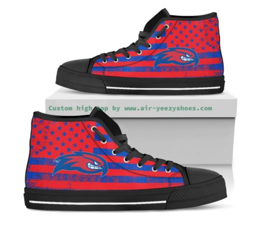 UMass Lowell River Hawks Canvas High Top Shoes