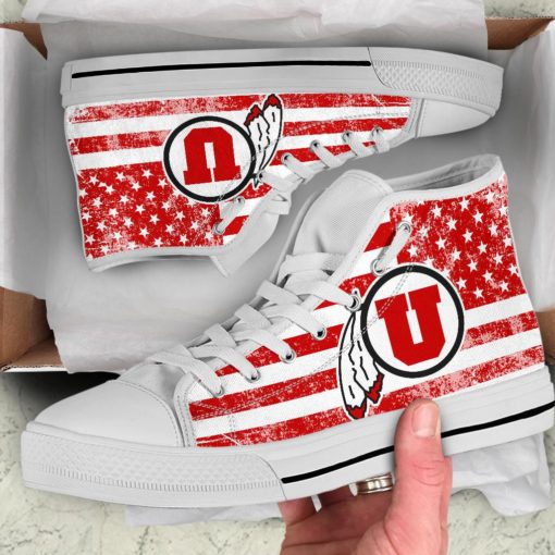 Utah Utes High Top Shoes