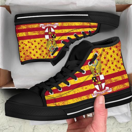 Virginia Military Institute Keydets Canvas High Top Shoes
