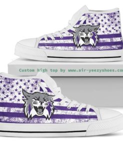 Weber State Wildcats Canvas High Top Shoes