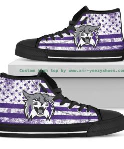 Weber State Wildcats Canvas High Top Shoes