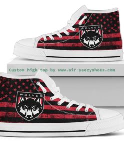 Western Oregon Wolves Canvas High Top Shoes