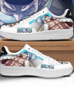 White Beard Sneakers Custom One Piece Air Force Shoes