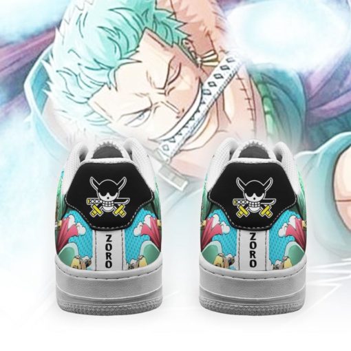Zoro One Piece Sneakers Custom Air Force Shoes