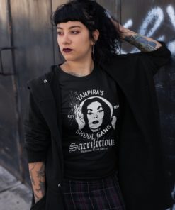 Sacrilicious Vampira Vintage Print Unisex T-Shirt