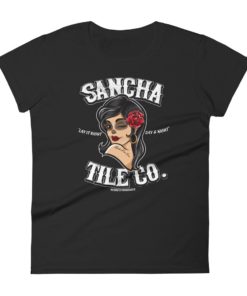 Sancha Tile Co. Chingona Vintage Ladies T-Shirt Front/Back Print