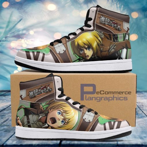 Armin Arlert Training Corps Attack on Titan Casual Anime Sneakers, Streetwear Shoe
