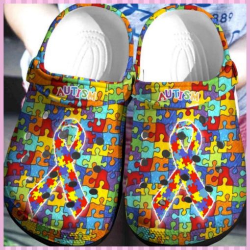 Autism Awareness Crocs Clog Shoes