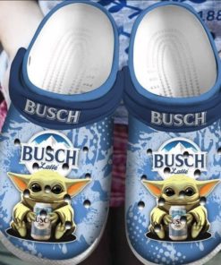 Baby Yoda Hug Busch Latte Crocband Crocs Clog Shoes