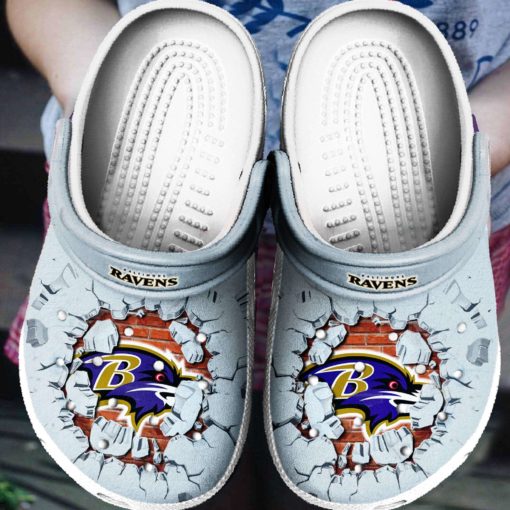 Baltimore Ravens Tide Crocs Clog Shoes