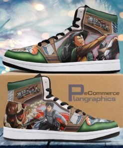 Bertholdt Hoover Revelation Attack on Titan Casual Anime Sneakers, Streetwear Shoe