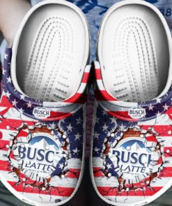 Busch Latte Crocs Clog Shoes