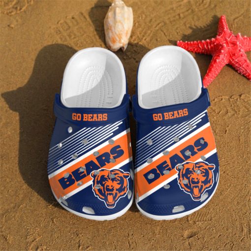 Chicago Bears Go Bears Custom For Nfl Fans Crocs Clog Shoes
