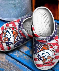 Denver Broncos Crocs Clog Shoes