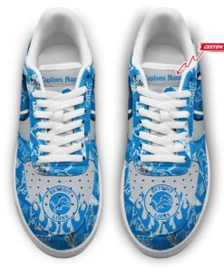 Detroit Lions NFL Football Team Air Force Shoes Custom Sneakers