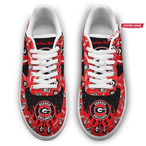 Georgia Bulldogs NCAA Football Team Air Force Shoes Custom Sneakers