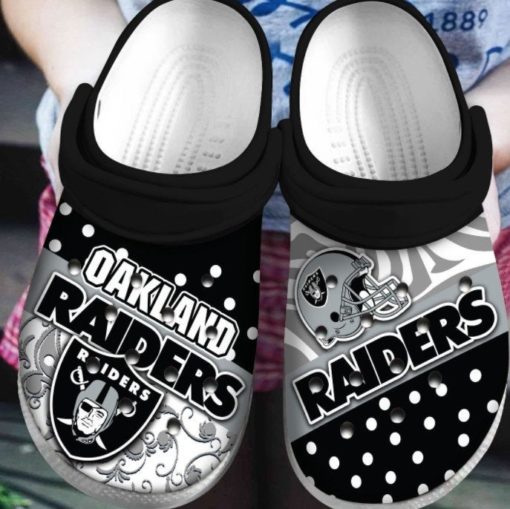 Las Vegas Raiders Crocband Nfl Crocs Clog Shoes