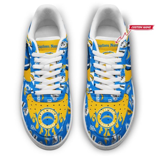 Los Angeles Chargers NFL Football Team Air Force Shoes Custom Sneakers