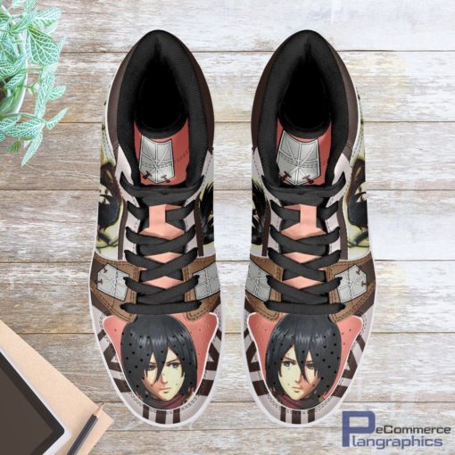 Mikasa Ackerman Training Corps Attack on Titan Casual Anime Sneakers, Streetwear Shoe