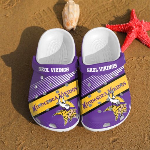Minnesota Vikings Skol Vikings Custom For Nfl Fans Crocs Clog Shoes