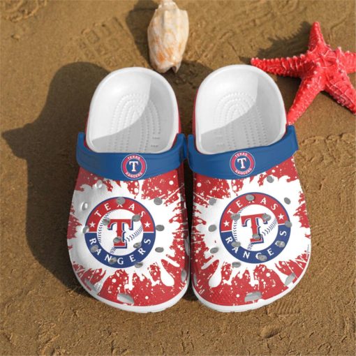 Mlb Texas Rangers Crocs Clog Shoes