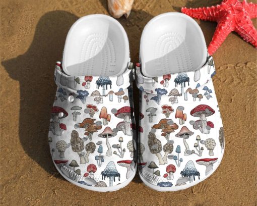 Mushroom Pattern Shoe Charms Gift For Lovers Her Birthday Gifts Crocs Clog Shoes