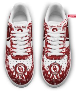 Oklahoma Sooners NCAA Football Team Air Force Shoes Custom Sneakers